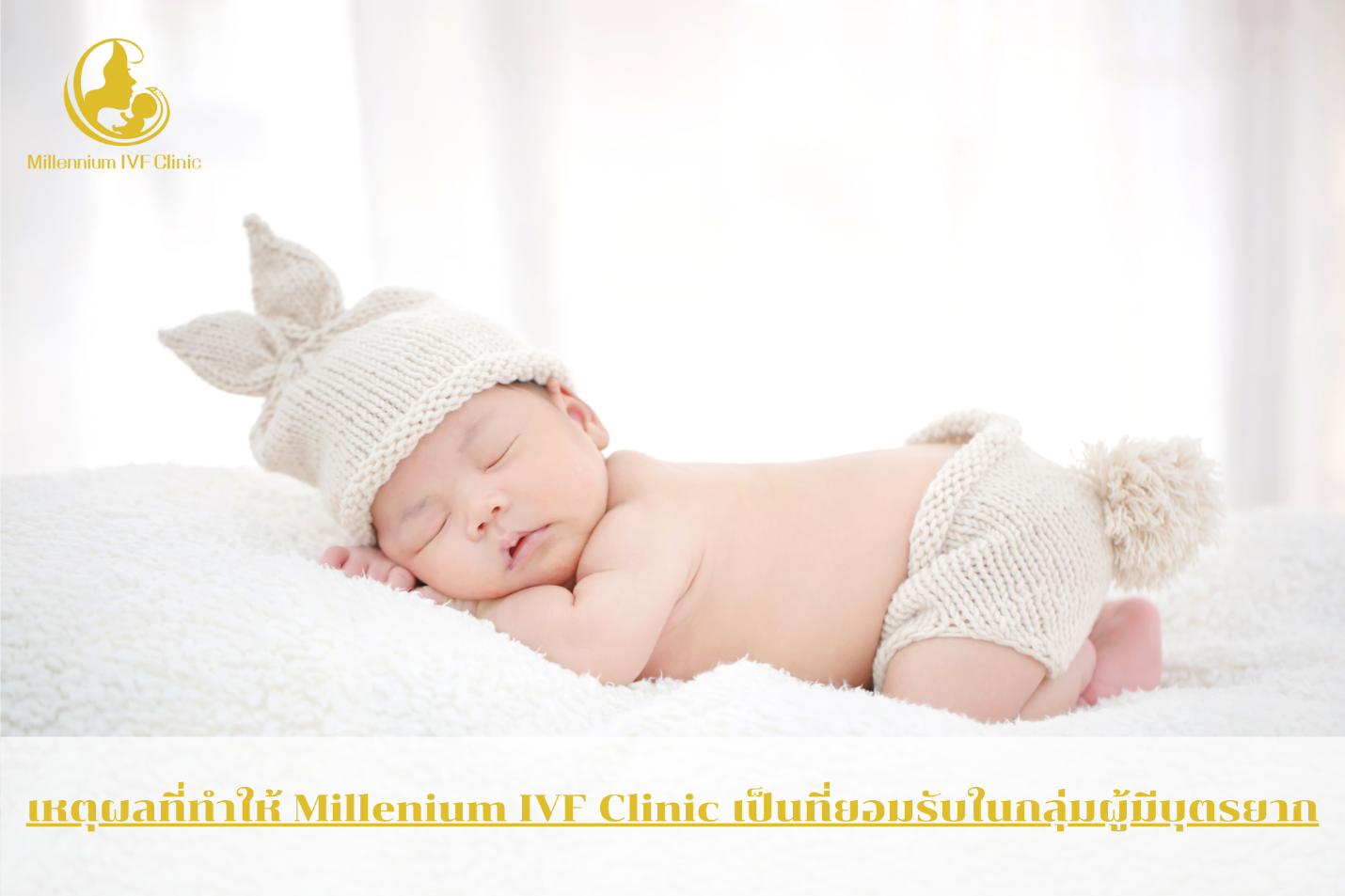 คลินิก Millenium IVF Clinic เป็นศูนย์รักษาผู้มีบุตรยากโดย พญ. นฤมิต วงศ์ลิขิตปัญญา